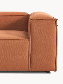 Modulaire XL chaise longue Lennon, Bekleding: polyester De slijtvaste b, Frame: massief grenenhout, multi, Poten: kunststof Dit product is , Geweven stof terracotta, B 357 x D 119 cm, armleuning links