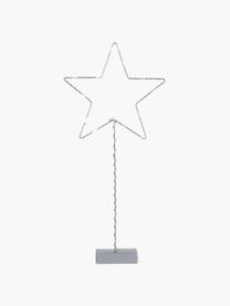 Pieza luminosa LED Star, funciona a pilas, Lámpara: metal, Cable: plástico, Gris, An 19 x Al 43 cm