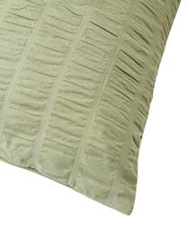 Funda de almohada de algodón Esme, Reverso: tejido renforcé Densidad , Verde oliva, An 45 x L 110 cm