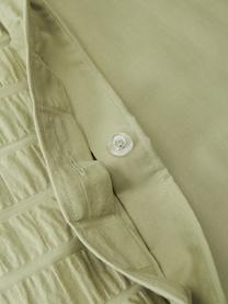 Funda de almohada de algodón Esme, Reverso: tejido renforcé Densidad , Verde oliva, An 45 x L 110 cm
