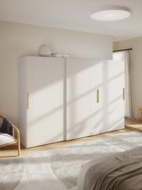 Modularer Schwebetürenschrank Simone, 300 cm Breite, mehrere Varianten, Korpus: Spanplatte, melaminbeschi, Holz, Hellbeige, Basic Interior, B 300 x H 200 cm