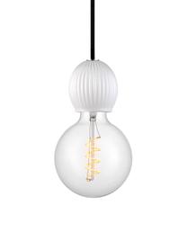 Petite suspension ampoule nue CPH, Blanc opalescent