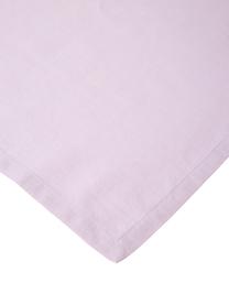 Serviette de table coton lilas Bimba, 4 pièces, 85 % coton certifié BCI, 15 % lin, Lilas, larg. 40 x long. 40 cm