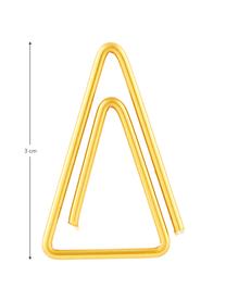 Paperclips Triangle, 20 stuks, Vermessingd edelstaal, Messingkleurig, L 3 cm