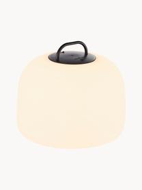 Lampada portatile per esterni a LED con luce regolabile Kettle, Lampada: plastica, Bianco crema, nero, Ø 36 x Alt. 31 cm