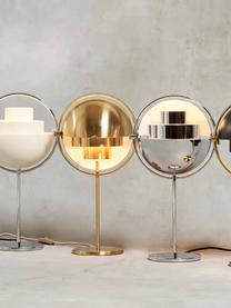 Grote verstelbare tafellamp Multi-Lite, Gecoat aluminium, Glanzend goudkleurig, Ø 24 x H 50 cm