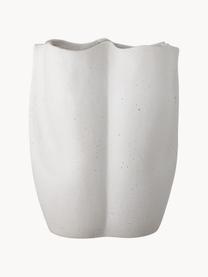 Vaso in gres dalla forma organica Elira, alt. 35 cm, Gres, Bianco, Larg. 27 x Alt. 35 cm