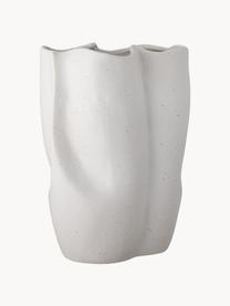 Vaso in gres dalla forma organica Elira, alt. 35 cm, Gres, Bianco, Larg. 27 x Alt. 35 cm
