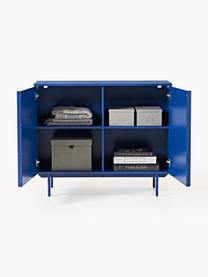 Holz-Highboard Elona, Royalblau, B 100 x H 120 cm