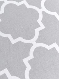 Hohes Sitzkissen Lana in Hellgrau/Weiß, Bezug: 100% Baumwolle, Grau, 40 x 40 cm