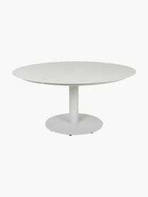 Table de jardin ronde Peace, Aluminium enduit, Gris clair, Ø 150 cm