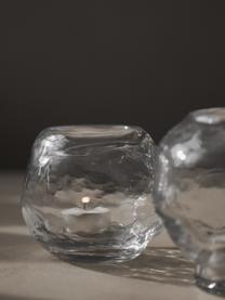 Świecznik ze szkła Bunch, Szkło, Transparentny, Ø 12 x W 10 cm