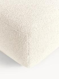 Diván modular en tejido bouclé Sofia, Tapizado: tejido bouclé (100% polié, Estructura: madera de pícea, aglomera, Patas: plástico Este producto es, Bouclé blanco Off White, An 159 x F 103 cm, respaldo izquierdo