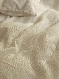 Mousseline dekbedovertrek Odile van katoen in wit, Weeftechniek: mousseline Draaddichtheid, Wit, B 140 x L 200 cm