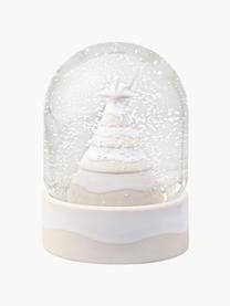 Boule de neige Winter Glow, Porcelaine Premium, verre, Beige clair, blanc, Ø 11 x haut. 13 cm