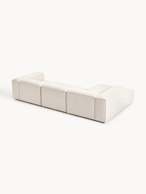 Modulares Ecksofa Lennon aus Leinen-Mix, Bezug: 50 % Viskose, 25 % Leinen, Gestell: Fichtenholz, Sperrholz, m, Leinen-Mix Beige, B 327 x T 180 cm, Eckteil links