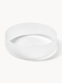 Bols striés soufflés bouche Ripple, 2 pièces, Verre, soufflé bouche, Translucide, mat, Ø 12 cm