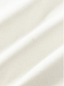 Kussenhoes Fran met chenille borduurwerk, 100% katoen, Mosterdgeel, gebroken wit, B 45 x L 45 cm