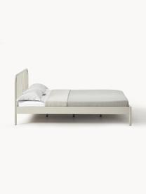 Kovová posteľ Sanna, Kov s práškovým náterom, Svetlobéžová, Š 140 x D 200 cm