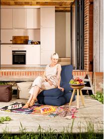 Garten-Loungesessel Pop Up mit Liegefunktion, Bezug: 100% Polyester Innenseite, Jeansblau, B 70 x T 90 cm