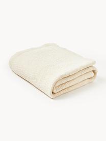 Couvre-lit en coton Stripes, Blanc cassé, larg. 180 x long. 250 cm (pour lits jusqu'à 140 x 200 cm)