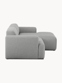 Ecksofa Melva (3-Sitzer), Bezug: 100% Polyester Der hochwe, Gestell: Massives Kiefernholz, Spa, Webstoff Grau, B 239 x T 143 cm, Eckteil rechts