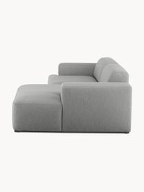 Ecksofa Melva (3-Sitzer), Bezug: 100% Polyester Der hochwe, Gestell: Massives Kiefernholz, Spa, Webstoff Grau, B 239 x T 143 cm, Eckteil rechts