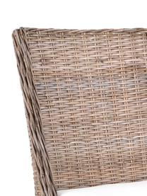 Sedia in rattan Aine, Seduta: rattan intrecciato, Gambe: legno di Mindi, Marrone, Larg. 50 x Prof. 50 cm