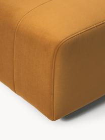 Module central en velours Lena, Tissu ocre, larg. 76 x prof. 106 cm