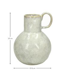 Vase Ammolite, Steingut, Beige, Ø  16 x H 20 cm
