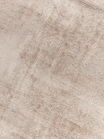 Tapis rond en viscose tissé main Jane, 100 % viscose, Beige clair, Ø 250 cm (taille XL)