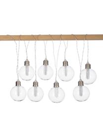 Solar Lichterkette Chania, 245 cm, 8 Lampions, Lampions: Kunststoff, Transparent, Silberfarben, L 245 cm