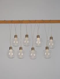 Solar lichtslinger Chania, 245 cm, 8 lampions, Lampions: kunststof, Transparant, zilverkleurig, L 245 cm