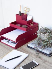 Organizer per documenti Hakan 2 pz, Solido, cartone laminato, Rosso scuro, Larg. 23 x Prof. 31 cm