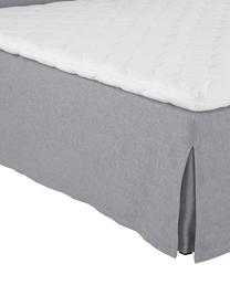 Letto boxspring premium Violet, Materasso: a molle insacchettate a 7, Piedini: legno di faggio massiccio, Grigio, 200 x 200