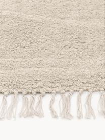 Tapis en coton tufté main Bina, Beige, larg. 80 x long. 150 cm (taille XS)