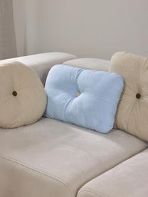 Cuscino decorativo in cotone Devi, Rivestimento: 100% cotone, Blu, Larg. 30 x Lung. 50 cm