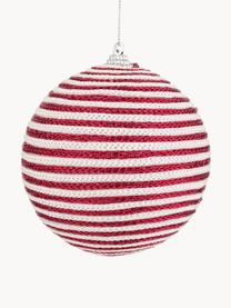 Palline di Natale Strenna 4 pz, Polistirolo, Rosso, bianco latte, Ø 10 cm