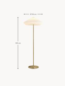 Lampa podłogowa Paris, Biały, odcienie złotego, W 140 cm