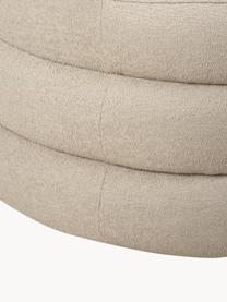 Sillón en tejido bouclé de diseño Solomon, Tapizado: 100% poliéster Alta resis, Estructura: madera de abeto maciza, m, Patas: plástico Este producto es, Bouclé beige, An 95 x Al 80 cm