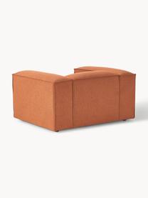 Poltrona Lennon, Rivestimento: 100% poliestere Con 35.00, Struttura: legno di pino massiccio, , Gambe: plastica Questo prodotto , Tessuto color terracotta, Larg. 130 x Prof. 101 cm