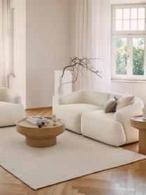 Modulares Sofa Sofia (2-Sitzer), Bezug: 100% Polypropylen Der hoc, Gestell: Massives Kiefernholz, Spa, Füße: Kunststoff, Webstoff Cremeweiß, B 192 x T 95 cm