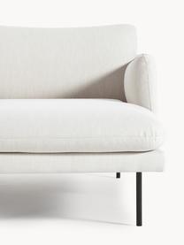 Ecksofa Moby, Bezug: Polyester Der hochwertige, Gestell: Massives Kiefernholz, Webstoff Off White, B 280 x T 160 cm, Eckteil links