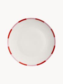 Assiettes plates au design de Noël Bliss, 2 pièces, Porcelaine, Blanc, rose pâle, rouge corail, Ø 27 cm