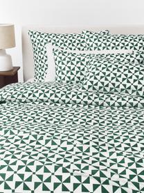 Funda nórdica de algdón Benson, Verde, Cama 90 cm (155 x 220 cm)