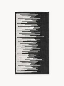 Tapis d'extérieur à poils ras Praiano, Noir, gris clair, larg. 80 x long. 150 cm (taille XS)