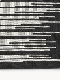 Tapis d'extérieur à poils ras Praiano, Noir, gris clair, larg. 80 x long. 150 cm (taille XS)