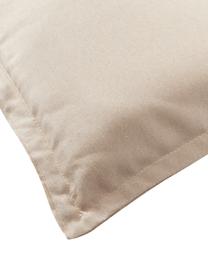 Einfarbige Bankauflage Panama, Bezug: 50 % Baumwolle, 45 % Poly, Hellbeige, B 48 x L 120 cm