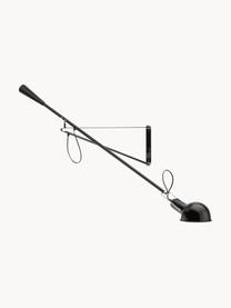 Wandlamp 265 Small met stekker, Gecoat metaal, Zwart, B 16 x D 152 cm