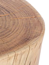 Odkládací stolek z akátového dřeva Arthur, Hnědá, černá, Š 35 cm, V 35 cm